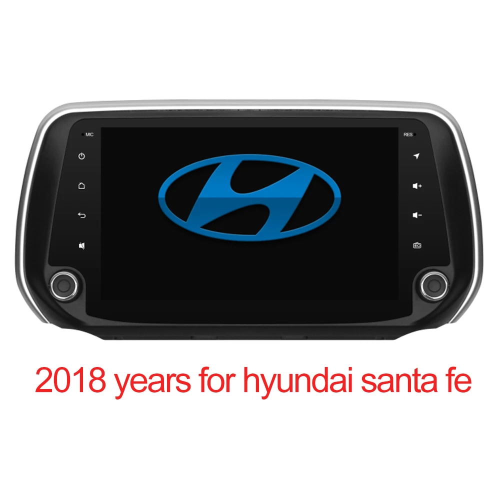 4G LTE Android 9,0 Автомобильный gps Мультимедиа Видео Радио плеер приборная панель для hyundai santa Fe лет Навигация стерео