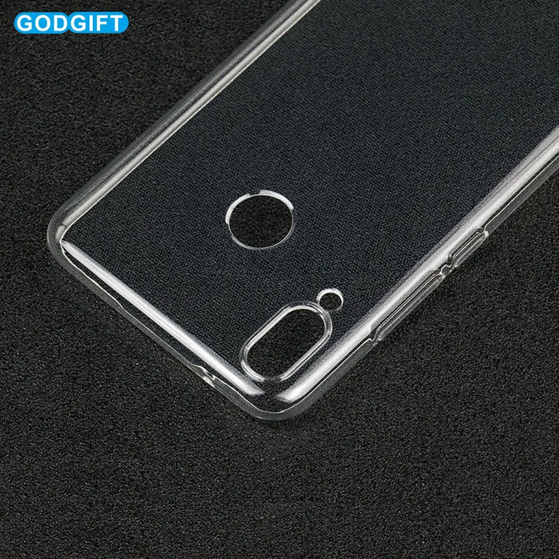 Чехол для Huawei Y6 2019 прозрачный мягкий чехол Y7 задняя крышка Pro Prime телефона |