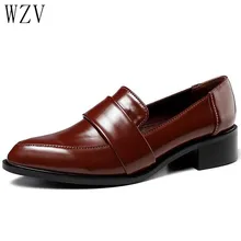 Женские модельные туфли; Туфли-оксфорды; деловая рабочая обувь; черные туфли на плоской подошве без застежки в стиле ретро; кожаная женская обувь; лоферы; H281