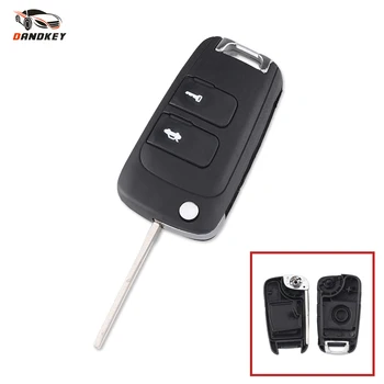 

DANDKEY Folding Flip Remote Key Shell Case Smart Car Key Housing Cover Fob For Chevrolet Epica Uncut Blade