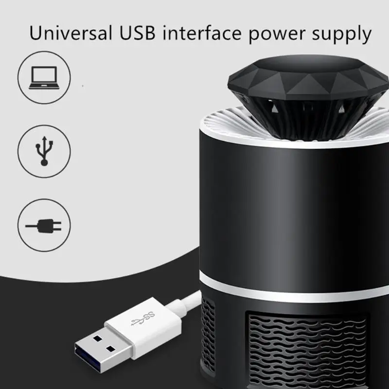 ALLOET USB электрическая лампа от комаров Светодиодный УФ-светильник ошибка ловушка для насекомых Zapper ловушка от комаров убийца светильник для дома спальни