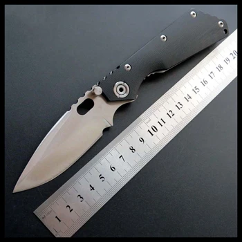 

BJL High Quality Knives Tactical Survival Folding Pocket Knife 8Cr13Wov 56HRC Blade G10 Handle Camping Hunting Tools ST-1