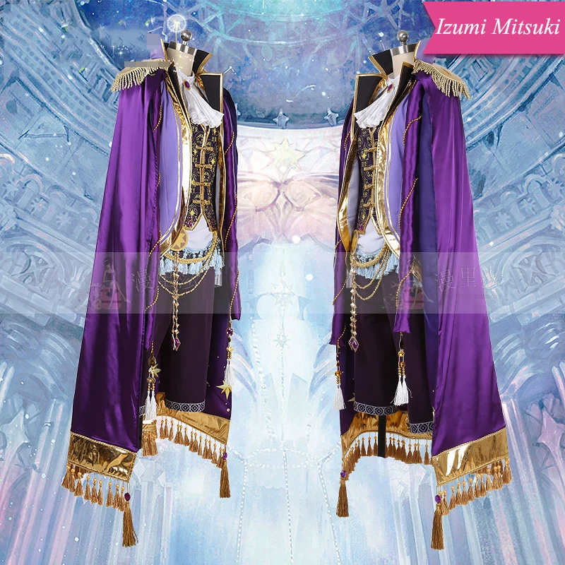Аниме! Idolish7 Cruiser триггер для наблюдения Izumi Mitsuki Великолепная Готическая униформа косплей костюм сценический костюм