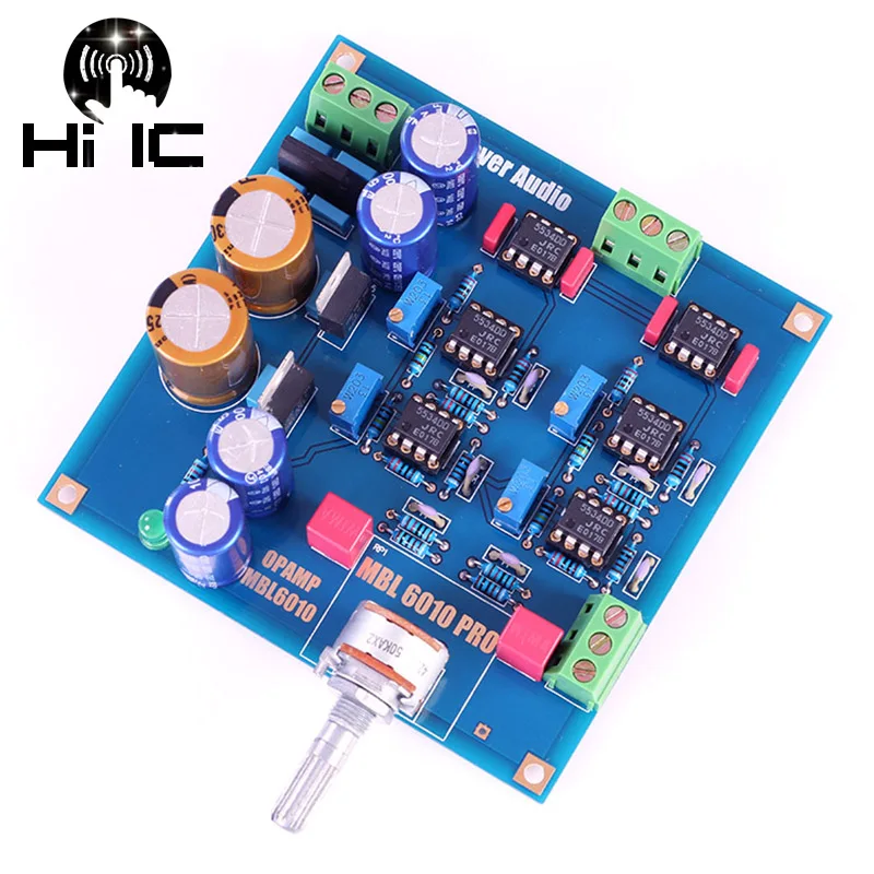 Ссылка MBL6010D Pre усилитель предусилитель Board NE5534 Diy Kits/готовый продукт|Усилители