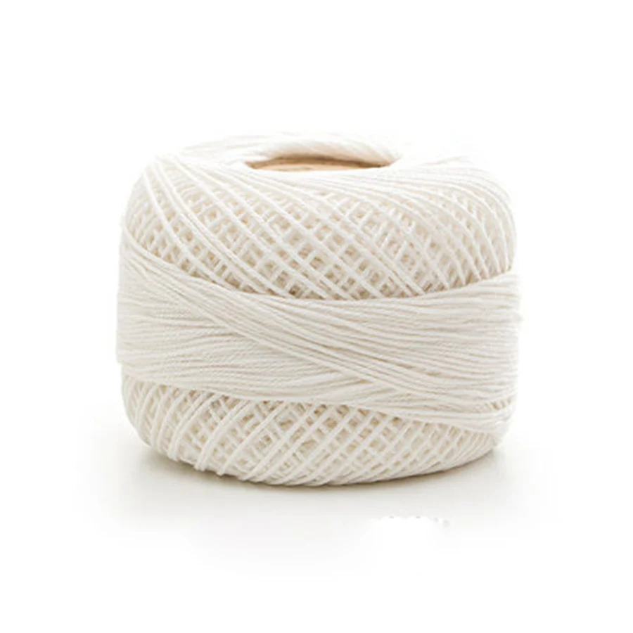 beige 50 г/шт. кружево хлопчатобумажная пряжа, вязание крючком гребенная пряжа DIY мягкой ткани для удаления остатков крема шаль Подушка стельки для обуви самодельные Украшения Швейные материалы - Цвет: beige