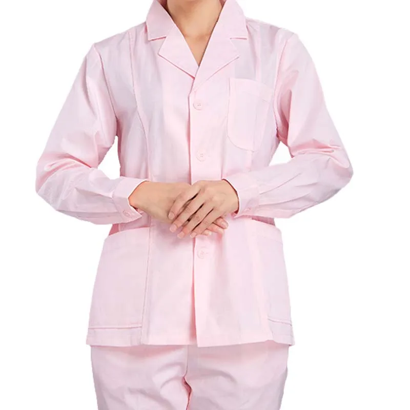 [TOP] women Medical long sleeve Slim Fit scrub tops Doctors Nurse