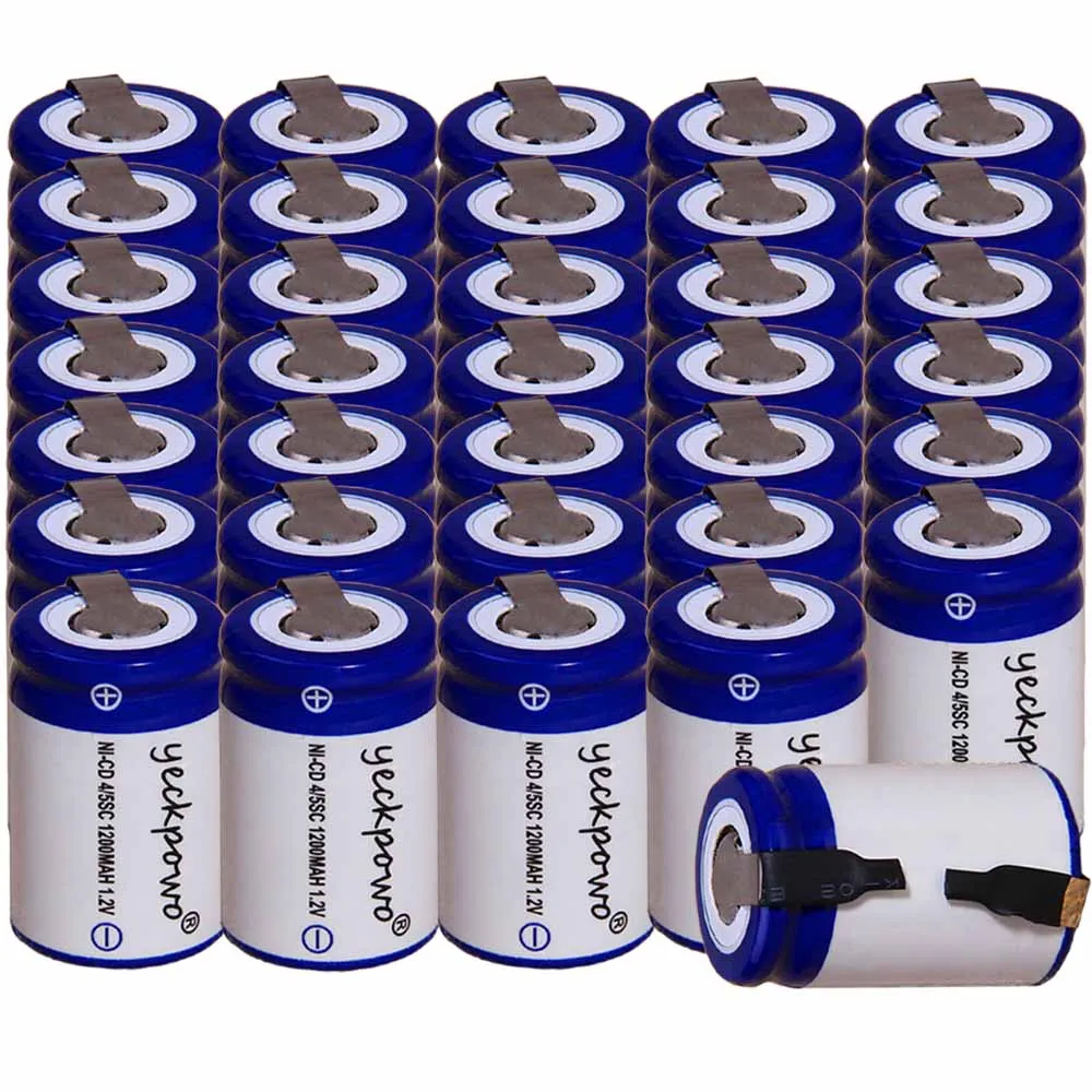 

Lowest price 35 piece 4/5SC battery 1.2v batteries rechargeable 1200mAh nicd battery for power tools akkumulator