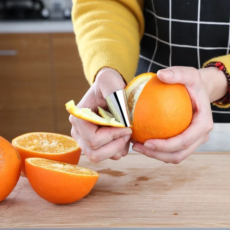 

Delidge 1Pc Stainless Steel Finger Hand Protector Kitchen Cooking Tools Guard Knife Cutting Finger Protection Tools