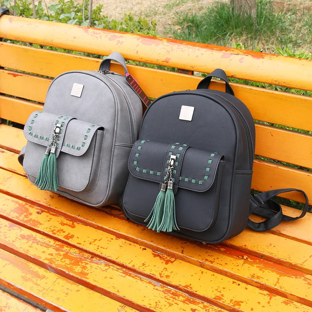  Toposhine 2019 Retro Panelled Women Backpacks Fashion PU Leather Lady Backpacks Girls Backpacks Pop - 32803962646