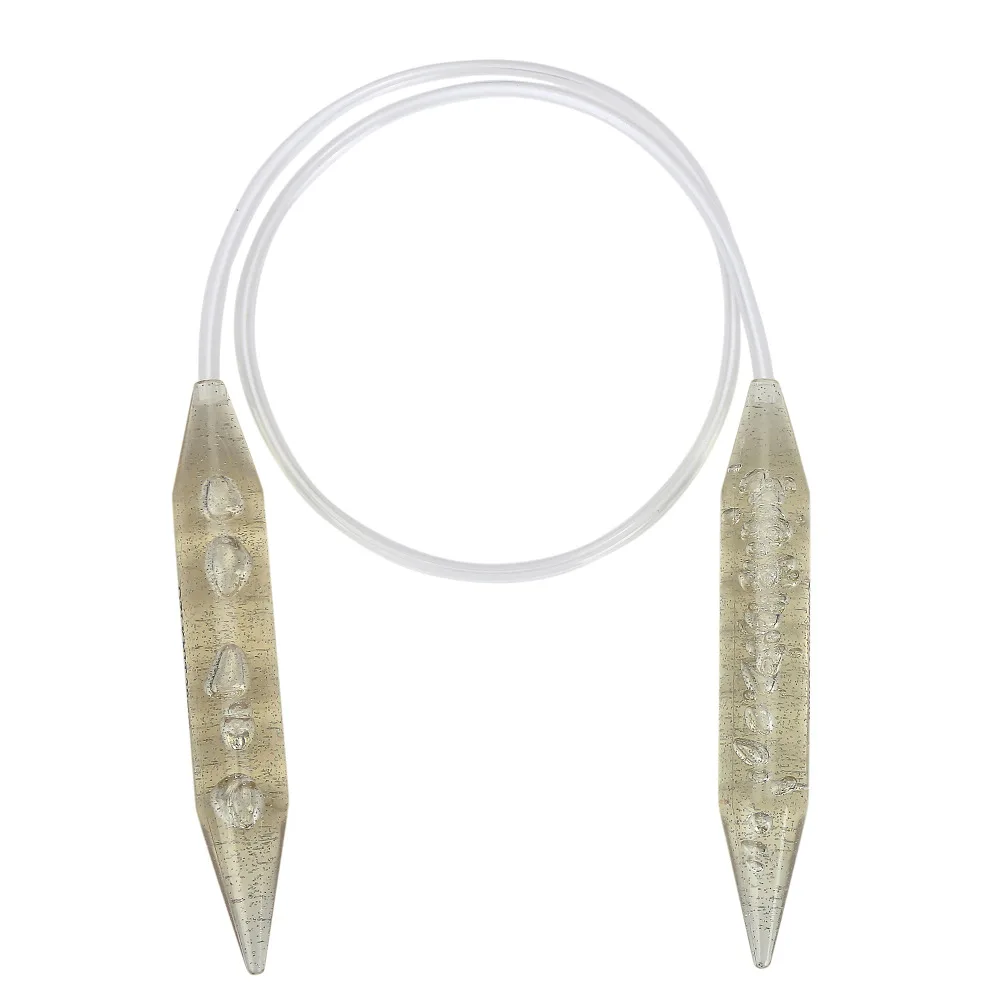 

15/18/20mm Large size Acrylic Plastic Transparent Craft Knit Crochet Hooks Circular Knitting Needles Weave Diy Craft Loom Tool