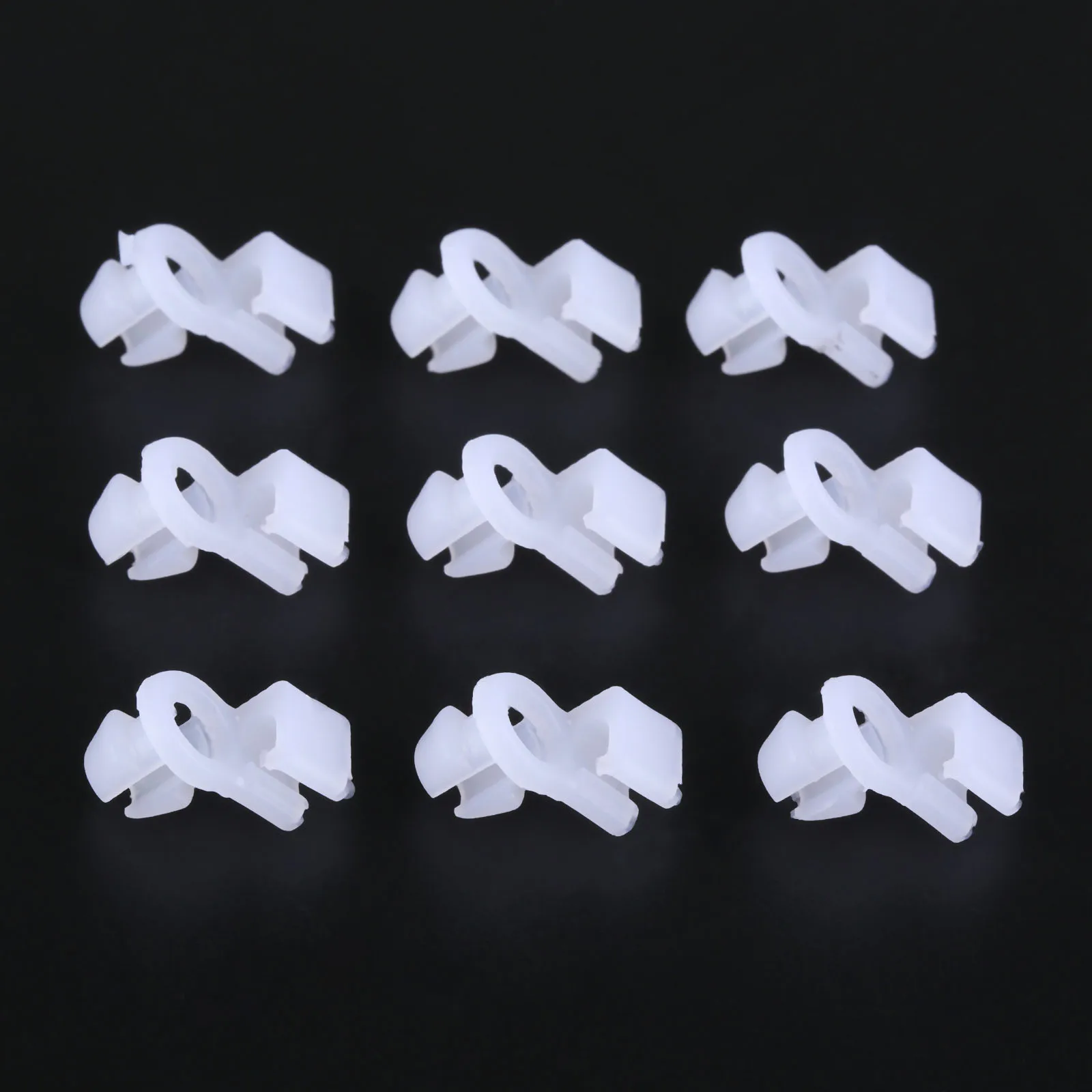 

100x Universal Auto Door Round Head Lock Rod Clip Side Bumper Fender Panel Clips Plastic Rivet Fasteners Retainers Car Wire Clip