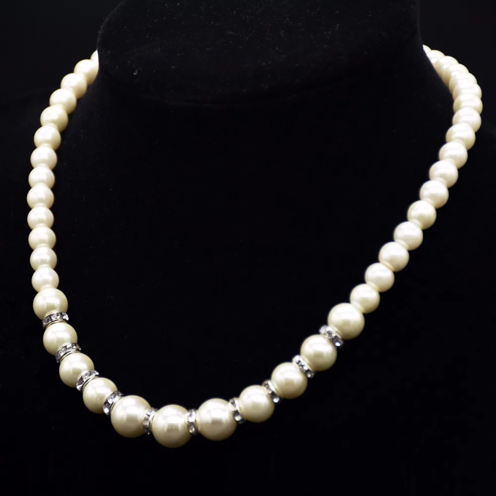 Fashion simple pearl necklace, for women's necklace.in Chain Necklaces