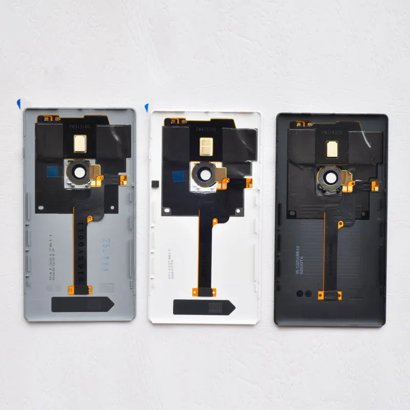 

ZUCZUG New Original Plastic Rear Housing For Nokia Lumia 925 N925 Battery Cover Back Case With Camera Lens+Flash Light