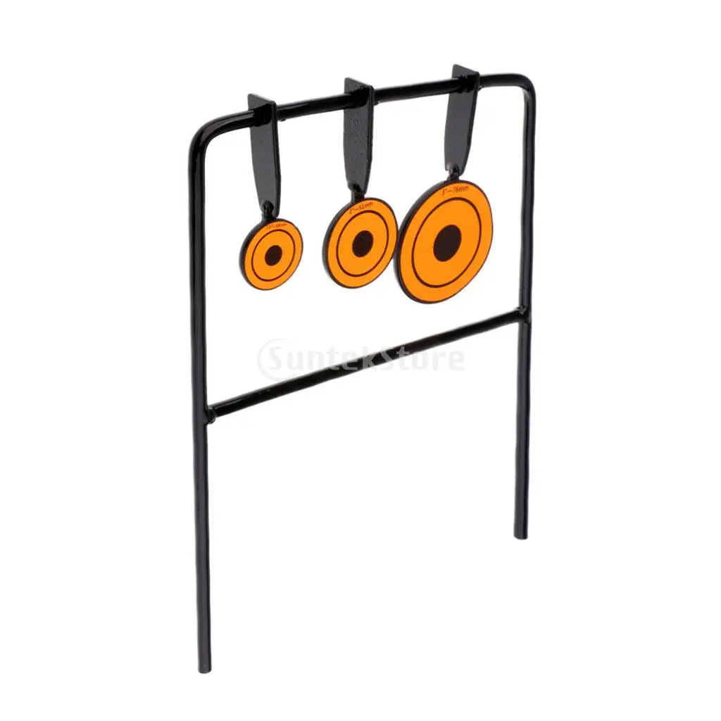 Self Resetting Spinner Target Shooting Practice 3 Sizes Steel Plates Targets Set