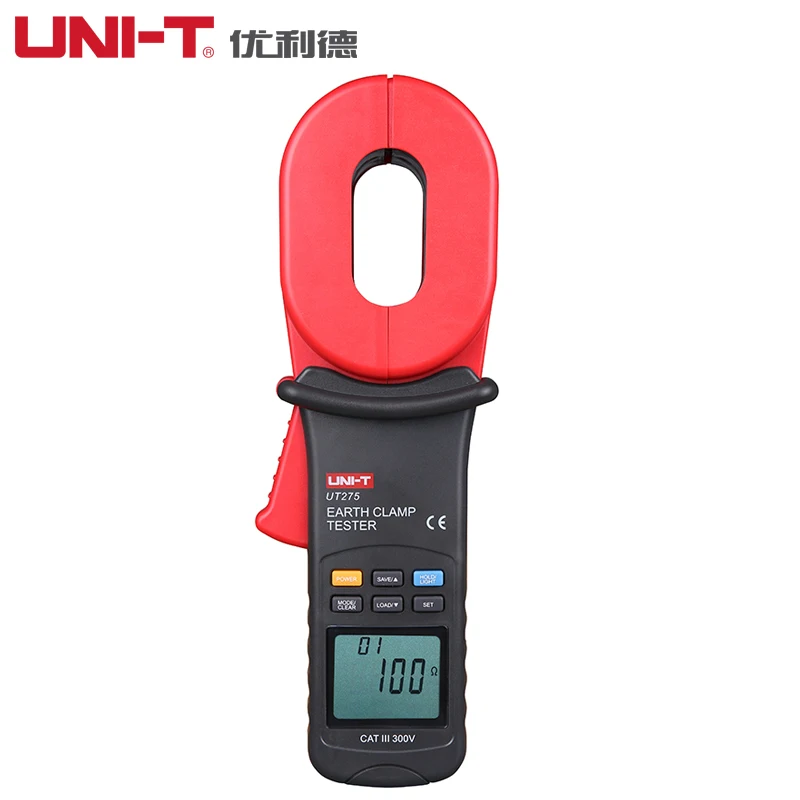 

UNI-T UT275 Professional Auto Range Clamp Earth Ground Resistance Meter Testers w/ 0~30A Leakage Current Tester 0.01-1000ohm