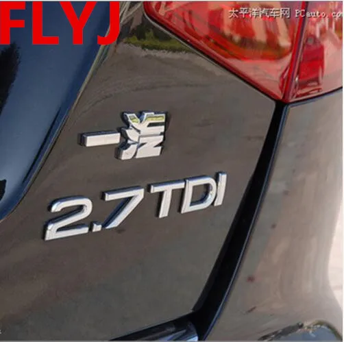 1 9 2 0 7 3 TDI quattro буквы серебряный хром эмблема автомобиля Стайлинг задний багажник