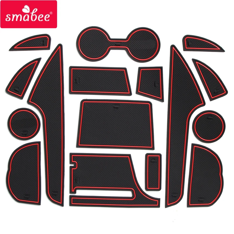 

NEW 5 Sets/Lot Gate slot pad For Mazda CX-5 2016 Right Hand Drive version Car Interior Accessories Non-slip Door Groove Mat