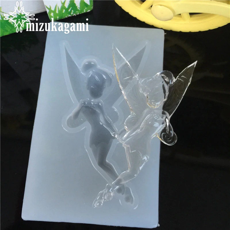 1pcs UV Resin Jewelry Liquid Silicone Mold Dance Girl Angel Elves Charms Molds For DIY Intersperse Decorate Making | Украшения и