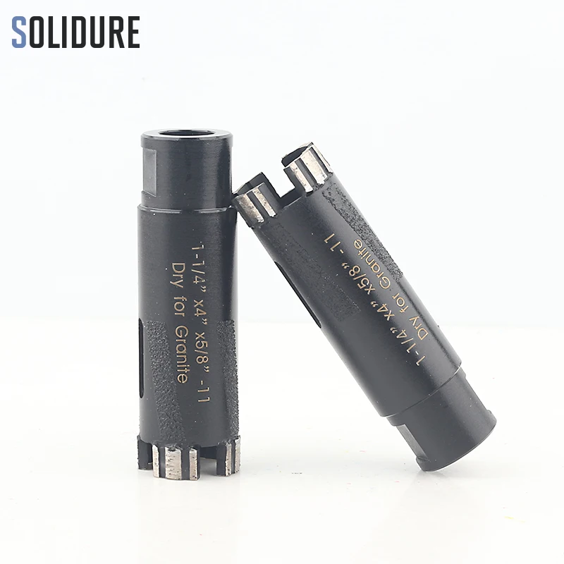 

1-1/4 inch 32mm arbor 5/8-11" vaccum brazed protection diamond dry core bit for dry drilling granite,marble and engineered stone