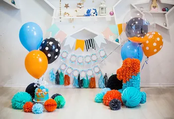 

Balloons 1st Birthday Party Scene Baby Photography Backgrounds Custom Photographic Backdrops For Home Photo Studiol