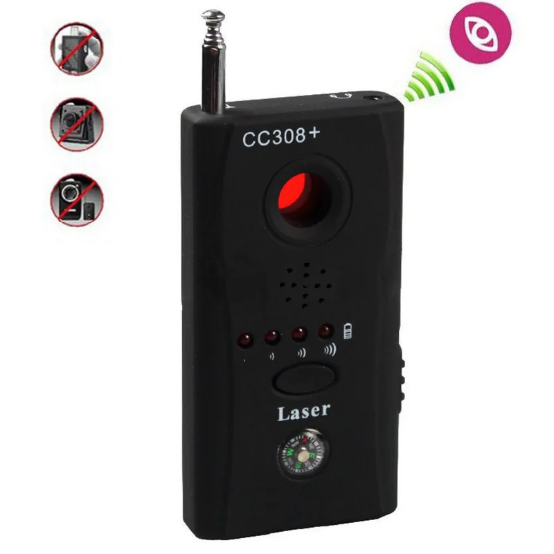 Full Range Anti - Spy Bug Detector Mini Wireless Camera Hidden Signal GSM Device Finder Privacy Protect Security Detection Meter