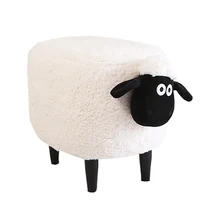 Креативный туалетный стул, нордический дом, Шона ягненка, твердая деревянная обувь, стул для макияжа, Модная дверь, обувь для животных, скамейка