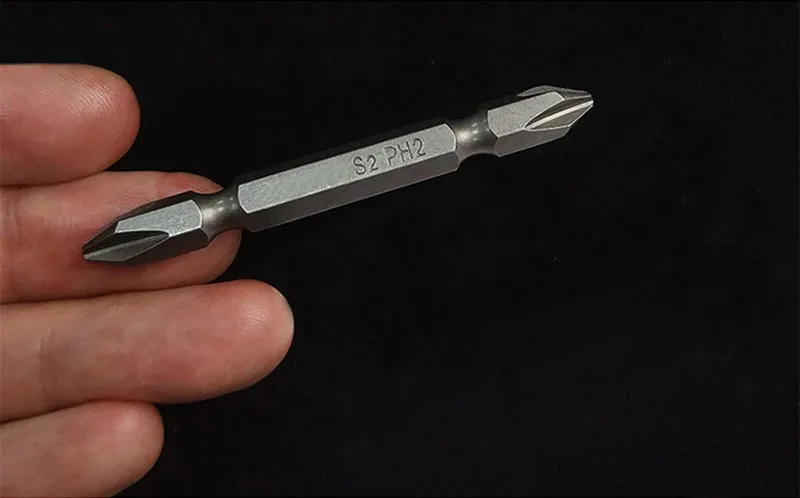 Magnetic Bit Set 60mm Electronic Screwdriver Bits Double Head for Drywall Screws