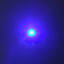 10 шт./лот 20 мм Star База 1 Вт Королевский синий 445nm ~ 455nm 3 В ~ 3.4 В 300ma ~ 350ma завод расти светодиодные лампы Излучателя