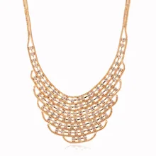 2015 Lureme Hot Full Crystal Necklace Fashion Party Chunky Luxury Snake Chain Choker Statement Necklaces womens