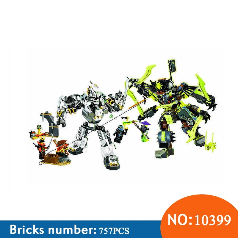 

BELA 10399 Compatible 70737 Marvel Ninja Movie Series Titan Mech Battle Building Blocks DIY Bricks Figures Toys For Children