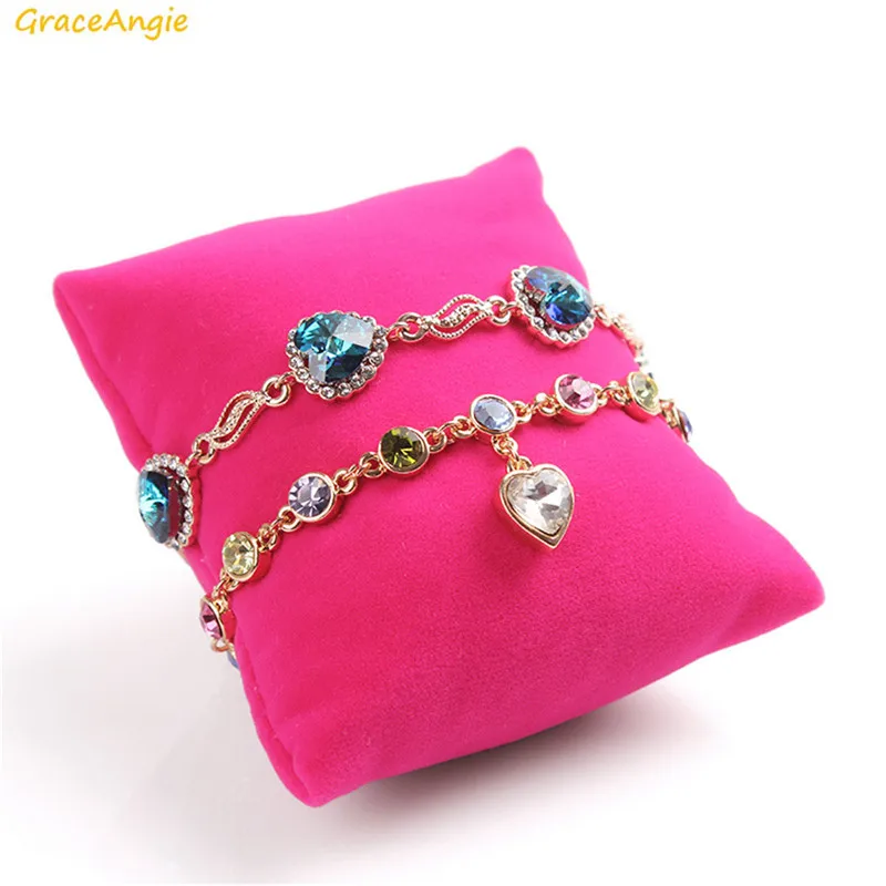 2 шт. бархатная Подставка для украшений в форме мини подушки|display accessories|jewelry display