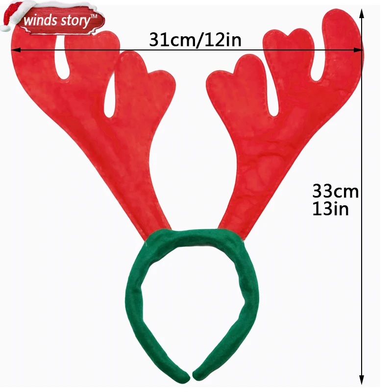 6 шт. оленьи рога Рождественский праздничный обруч Милая Рождественская заколка для детей милые рождественские украшения принадлежности головная повязка реквизит