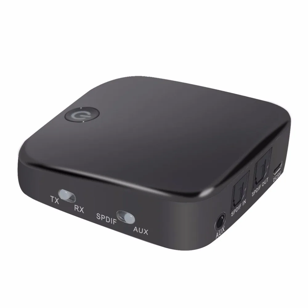 

Bluetooth Transmitter Receiver Wireless Stereo Audio Adapter Bluetooth Receiver with TOSLINK/SPDIF AUX 3.5mm