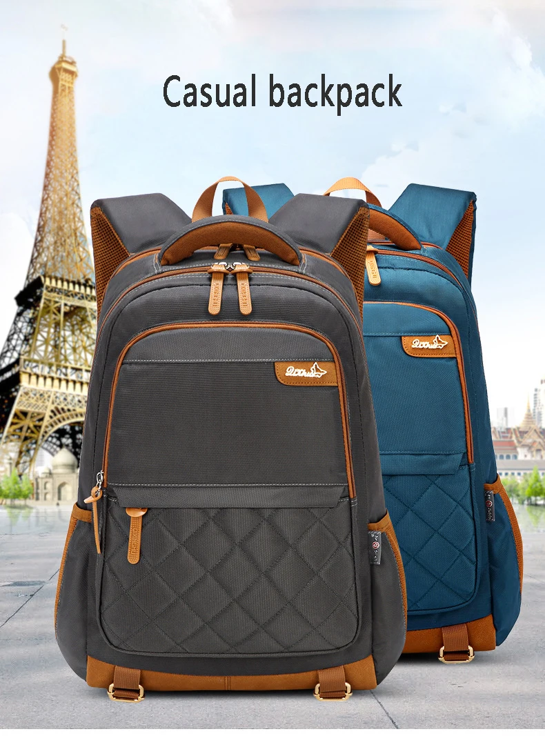 QIXINGHU, мужской рюкзак, ткань Оксфорд, большая емкость, рюкзак для компьютера, путешествий, спорта на открытом воздухе, водонепроницаемый, школьный рюкзак для студентов