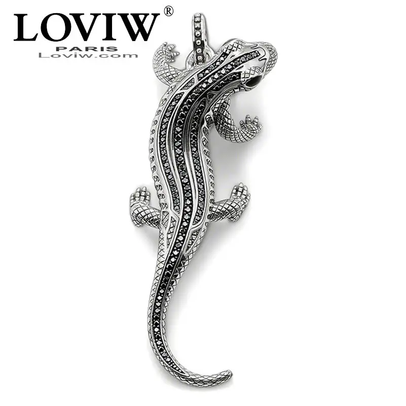 

3D Salamander Classic Pendant Thomas sabor Style Good Rock Punk Jewelry For Men Women Party Gift 925 Sterling Silver Personalise