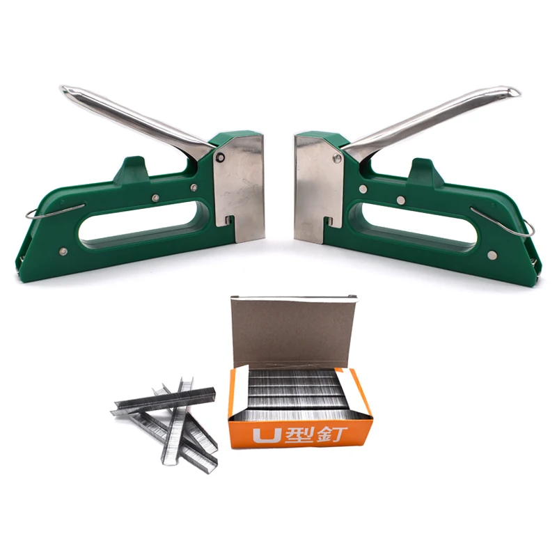 Us 7 08 Manual Heavy Duty Hand Nail Gun Furniture Stapler For Wood Door Upholstery Framing Kit Woodworking Tacker Tools In Tool Sets From