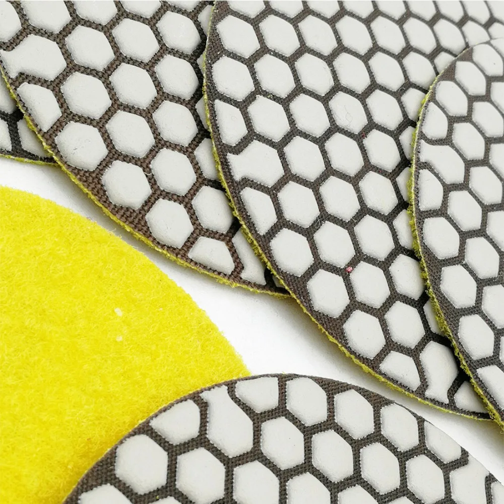 DIATOOL 6pcs 5&quot #100 B Diamond dry polishing pads 125mm Sanding Disc For Granite Marble Stone|polishing pad 125mm|dry padspolishing |