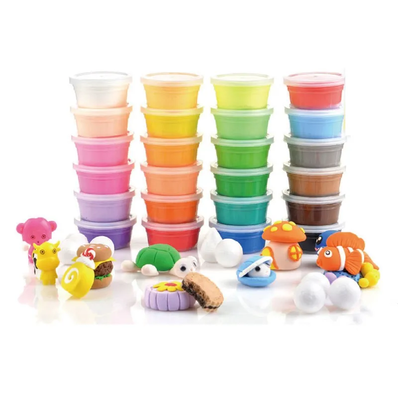 24Pcs-Air-Drying-DIY-Malleable-Polymer-Modeling-Clay-Playdough-Tools-Soft-Blocks-Plasticine--Playdoughs-With-Plastic-Box-Set-TY0175 (7)