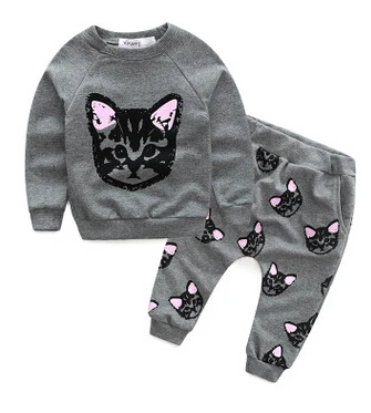 

Toddler Kids Baby Girls Outfit Clothes Cartoon T-shirt Tops+Long Pants Trousers Set