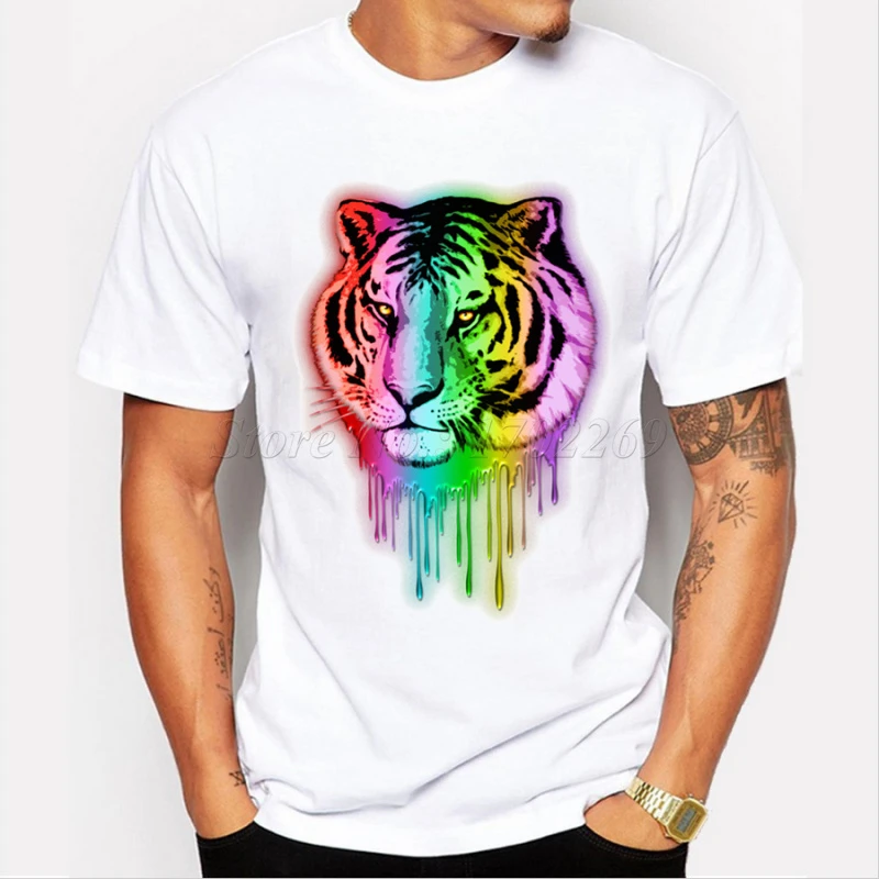 rainbow tiger shirt