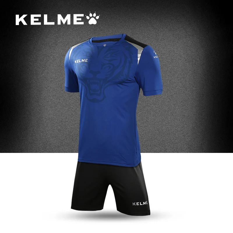 KELME Soccer Jerseys Customized 100 Polyester Slim Fit Short sleeve