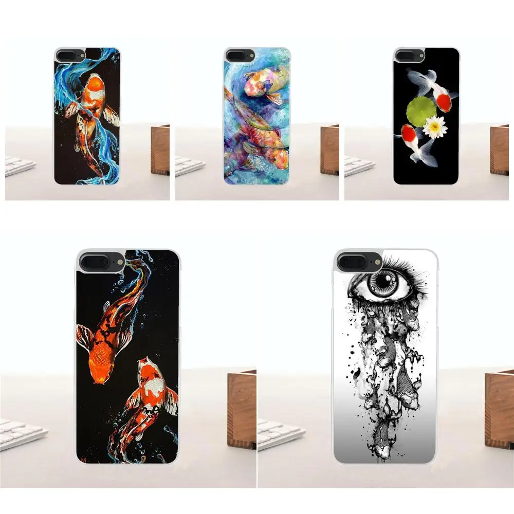 Мягкие чехлы из ТПУ Акварельные картины Koi Fish для Sony Xperia Z Z1 Z2 Z3 Z4 Z5 compact Mini M2 M4 M5 T3 E3 E5