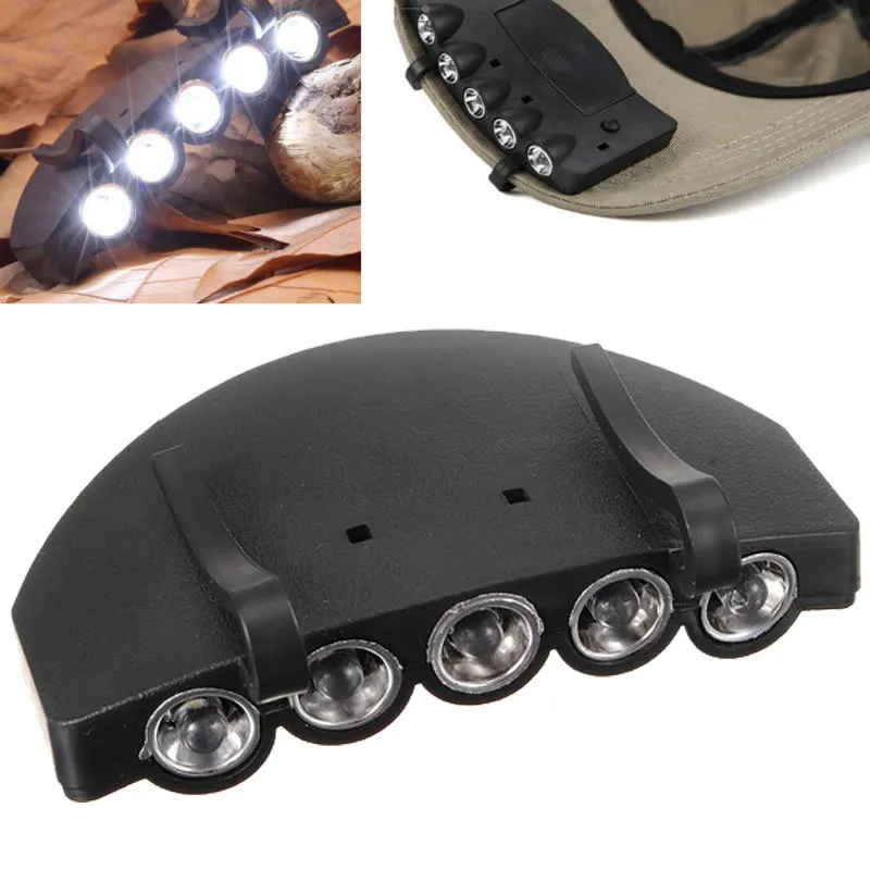

Head Lamp 5 LED Head Light Fishing Camping Hunting Hiking Hat Torch Hunt Cap New Type