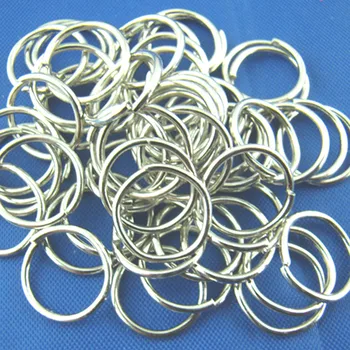 

2000Pcs Silver Tone Alloy Round Open Jump Rings Jewelry DIY Findings 10mm Dia.