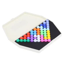 IQ Puzzle Pyramid Beads Plate IQ Pearl Logic Mind Games Brain Teaser Educational Toys for Children