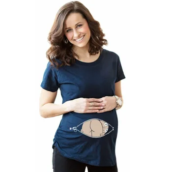 

2020 Funny Pregnant Maternity T Shirts Casual Pregnancy Clothes for pregnant Women's T-shirts Cartoon Maternity pregnant Tee Top