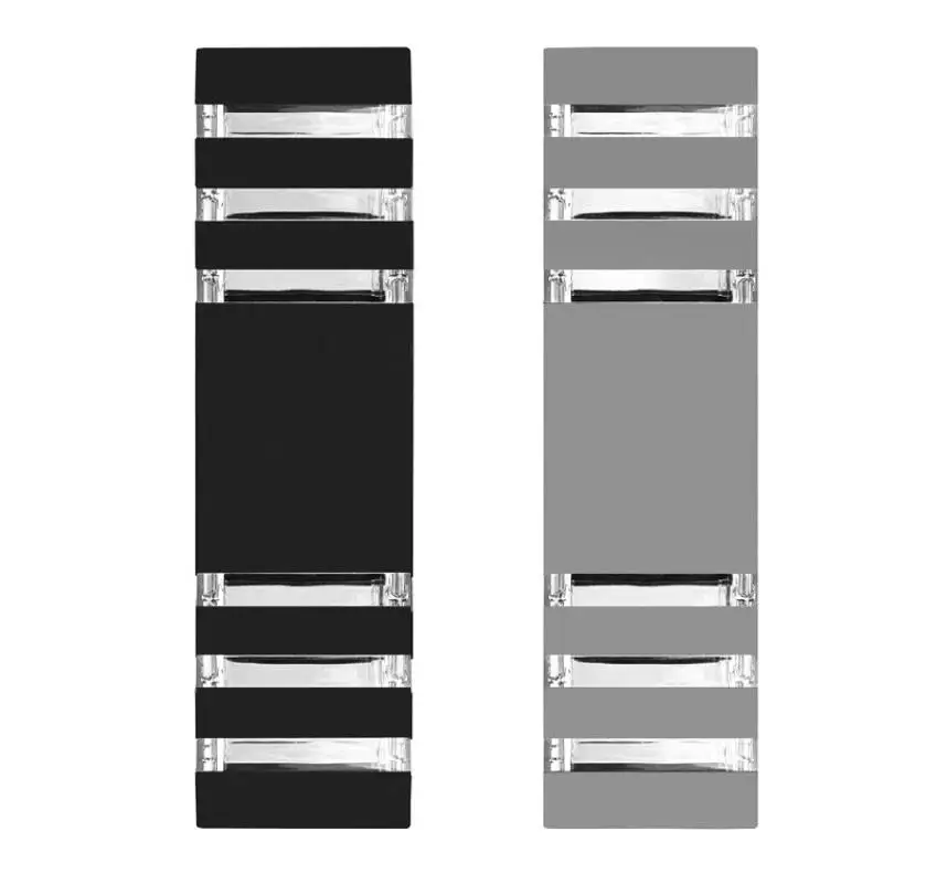Современный водонепроницаемый вверх вниз алюминиевый Cuboid светодиодный настенный светильник с двойной головкой настенный светильник Открытый E27 розетка AC 85-240V