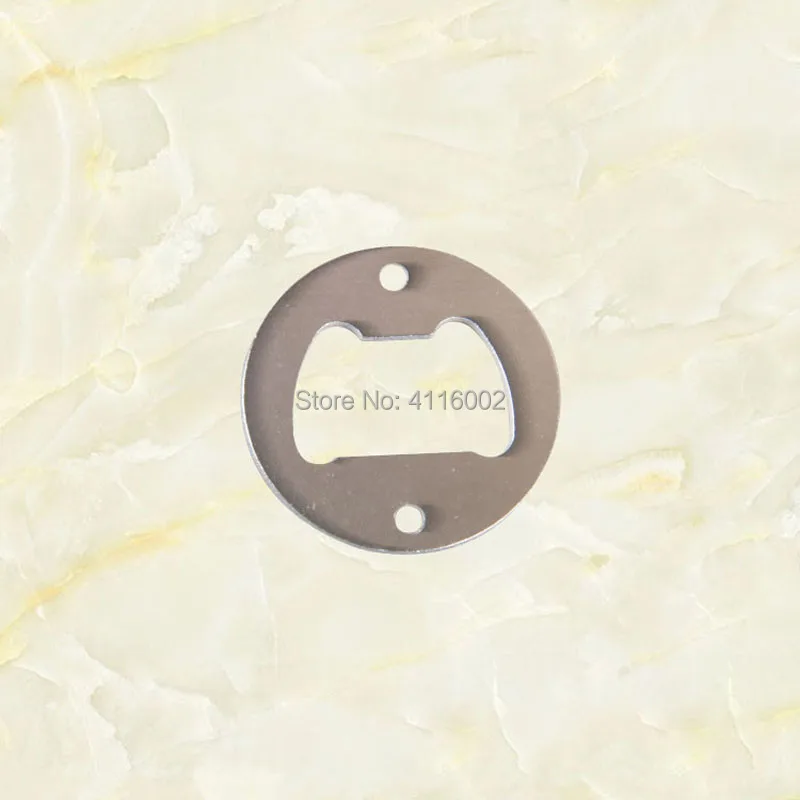 100pcs Stainless Steel Bottle Opener Part With Countersunk Holes Round