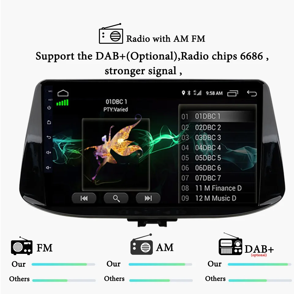 Discount Android 9.1 Car dvd player for Hyundai I30 2017 2018 2019 Car Radio gps navigation stereo DSP RGB Carplay multimedia Video Audio 6