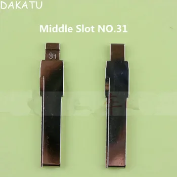 

DAKATU Middle Slot 31#Car Key Blade For Audi A6 VW Passat Bora Skoda Flip remote key blade NO.31 Blank key blade